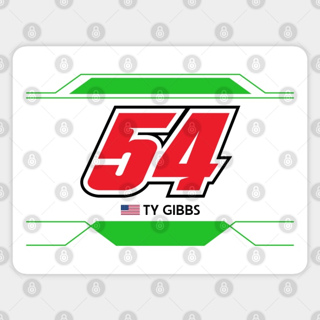 Ty Gibbs #54 2023 NASCAR Design Sticker by AR Designs 